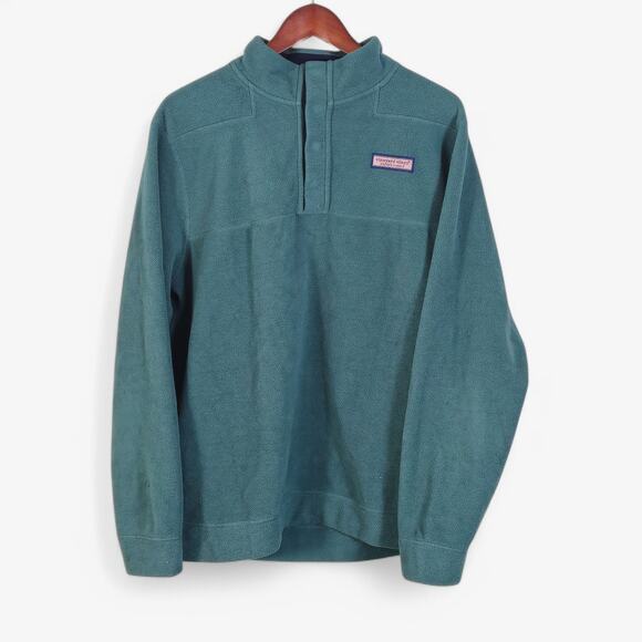 Vineyard Vines Other - Vineyard Vines Men Fleece Harbor Shep Shirt Large Green Cozy Pullover Sweater L